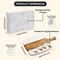 Makerflo Wood Marble Serving Board for Kitchen | Cutting Board Ideal for Personalization (Laser Engraving, Epoxy, UV DTF, Vinyl) | Individually Wrapped